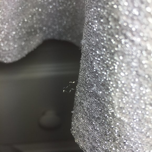 SILVER SPARKLE SPAGHETTI STRAP TOP - Picture 7 of 7